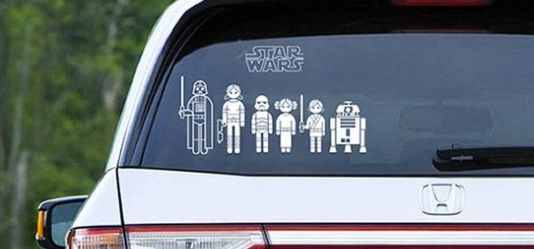 Stickers Star Wars Family Car Decals - Paperblog