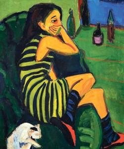 <i></div>L'Artiste Marcella</i>, 1910, Ernst Ludwig Kirchner et «Die Brücke», à Quimper.