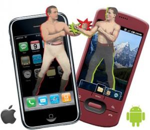 iphone vs android 300x261 Pourquoi les applications iPhone passent toujours avant Android