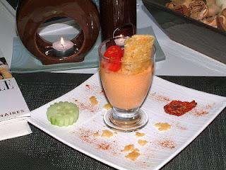 Mousse de tomates et cigare au Parmesan!!!