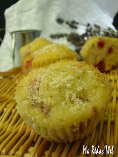 Muffins framboises et noix de coco