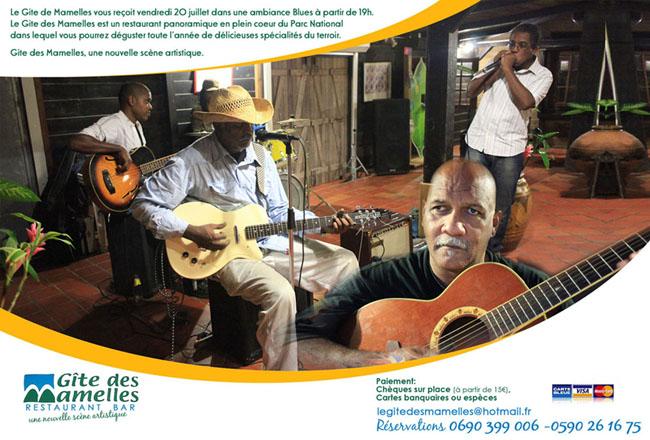 Superbe soirée blues et poésie avec mister GUS et Henry BISTOQUET après son succès a la salle TARER