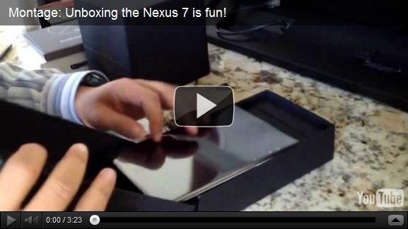 Nexus7 : le déballage d’une tablette n’a jamais été aussi difficile [montage vidéo]