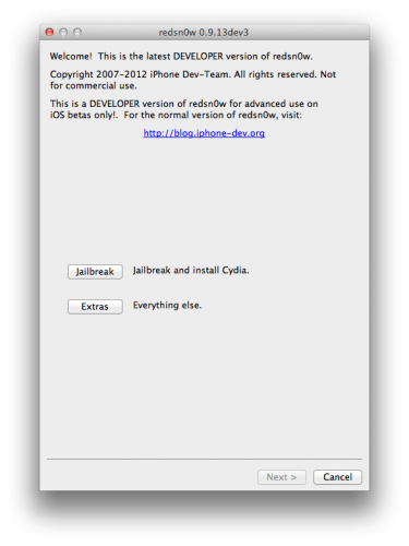 Jailbreak iOS 6 Bêta 3, compatible avec Redsn0w 0.9.13dev3...