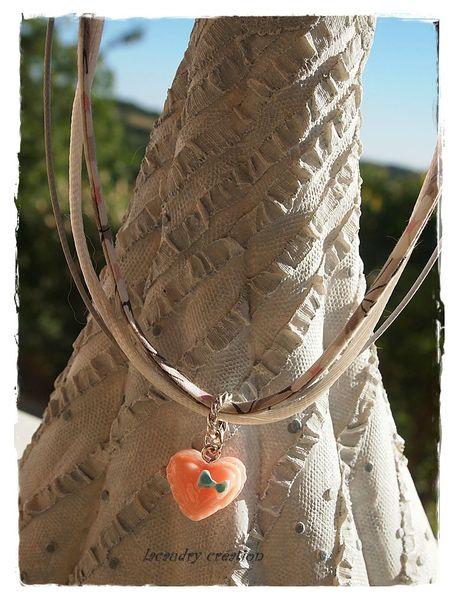 détail collier gris argent liberty gourmand lacaudry creation