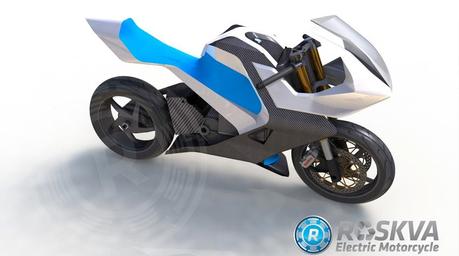 Roskva Electric Bike, une moto électrique qui en met plein la vue