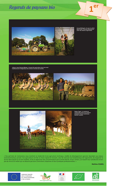 Lauréats du concours photo :   Les terroirs bio des régions de France