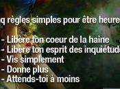 règles simples pour être heureux