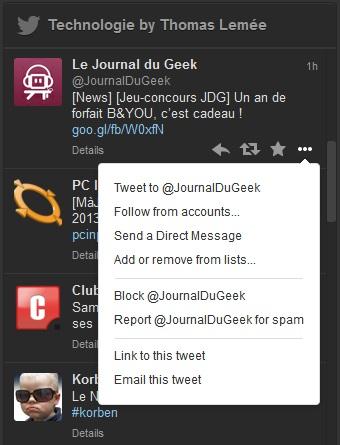 Une mise à jour pour TweetDeck version desktop