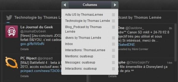Une mise à jour pour TweetDeck version desktop