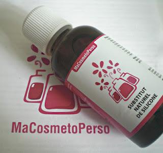 Test pour MaCosmetoPerso substitut de silicone. Huile cheveux, soin réparateur et protecteur des pointes