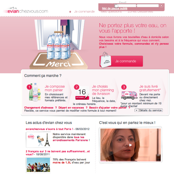 Evian s'invite chez nous!