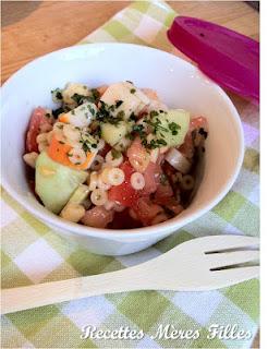 La recette Pique-NIque : Salade de pâtes au surimi