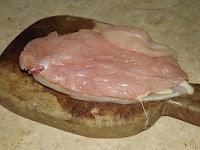 Salsa de maïs grillé et graines de potiron et son escalope au fromage