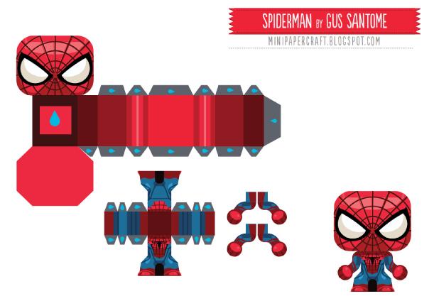 Mini Spider Man en papercraft