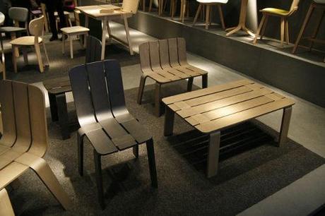 Chaise à bandes Saski par Jean Louis Iratzoki pour Alki