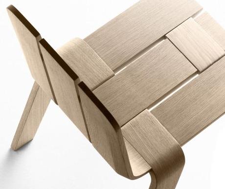 Chaise à bandes Saski par Jean Louis Iratzoki pour Alki