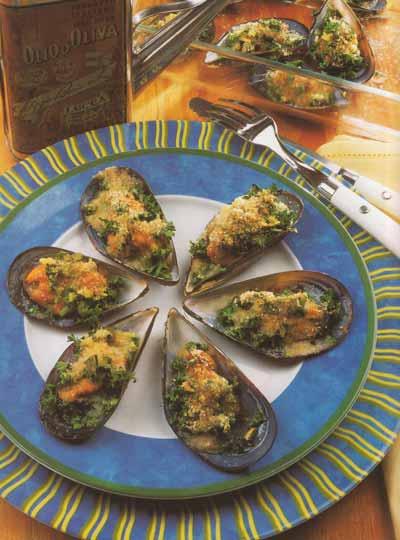 Les moules farcies de Bouzigues