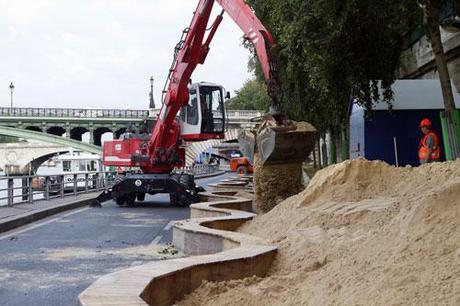 Les 5000 tonnes de sable seront ensuite recyclées par la ville de Paris 