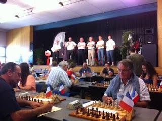 Échecs à Avoine : la salle de jeu avant le lancement de la 1e ronde - Photo © Chess & Strategy