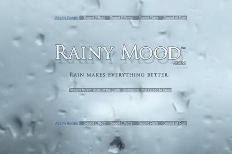 rainmood.com Un site web qui imite les jours de pluie