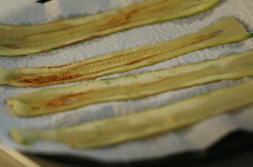 courgette papier absorbant