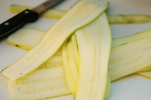 courgette en tranche