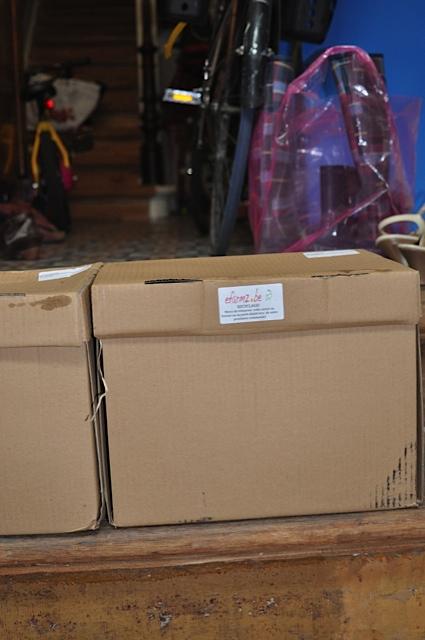 Voici la boite de transport des produits achetés sur efarmz.be