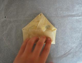 Petits feuilletés à la fêta ou sorte de boureks
