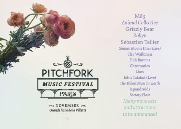 Le Pitchfork Festival à Paris du 1er au 3 novembre