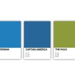 Les couleurs Pantone de vos superhéros préférés