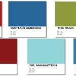 Les couleurs Pantone de vos superhéros préférés
