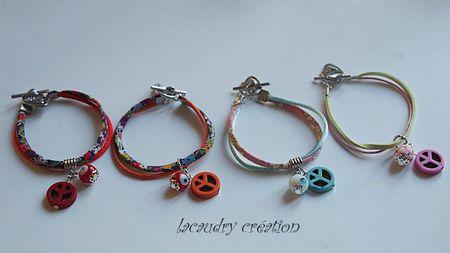 collection bracelets paix et chance lacaudry création