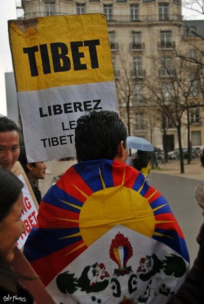 Manifestation à Paris contre la répression chinoise au Tibet - 3