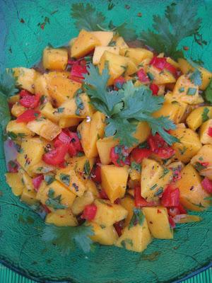Salade de mangue ensoleillée