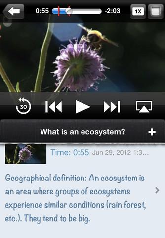 La nouvelle version 1.2 d’iTunes U facilite la prise de notes lors de la lecture d’un cours...