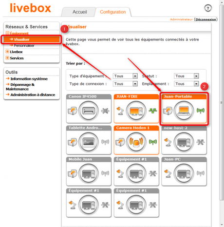 Livebox : Planifier les heures d’accès à internet de vos équipements Wifi ou filaire