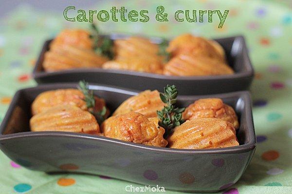 Mini madeleines carotte curry