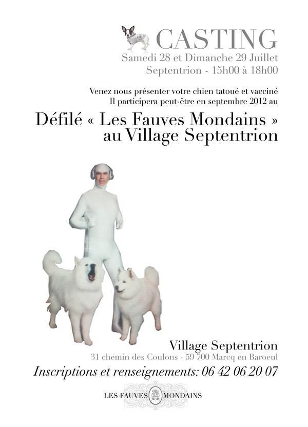 Casting Canin / Défilé « Les Fauves Mondains »