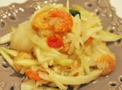 Salade mangue verte crevettes