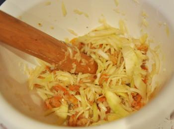 Salade de mangue verte et crevettes