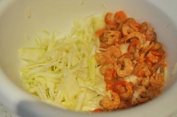 Salade de mangue verte et crevettes