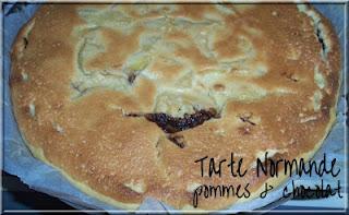 Tarte Normande pommes & chocolat