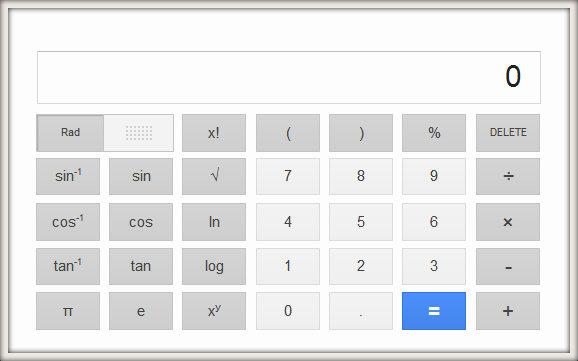 Calculatrice Google