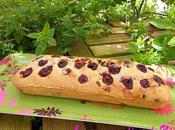 Cake griottes pépites chocolat