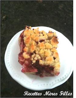 La recette Fruits rouges : Crumble bananes-framboises