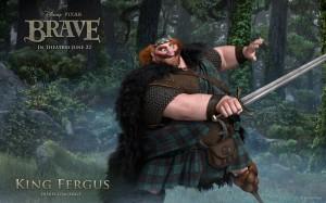 Brave King Fergus Wallpaper 300x187 Avant première Rebelle (3D)