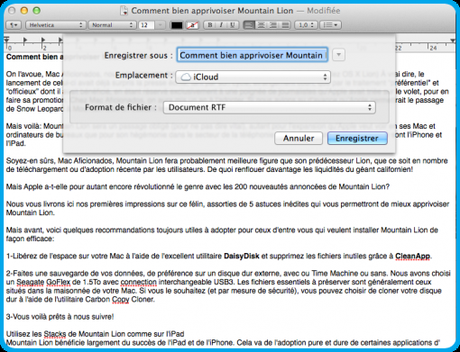 Comment apprivoiser OS X Mountain Lion en 7 astuces!