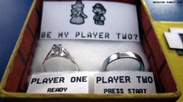 Une demande en mariage façon Mario