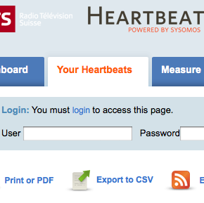 La RTS et le coeur qui bat